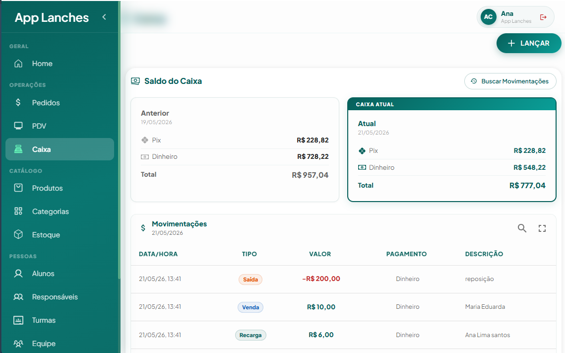 Controle Financeiro
